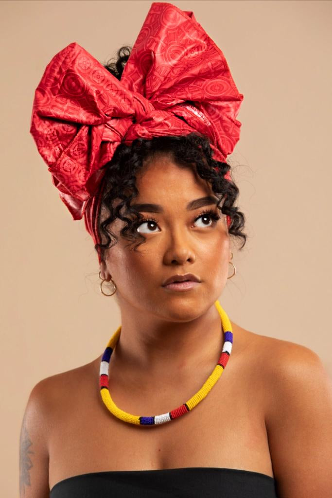 Headwrap Bright Red