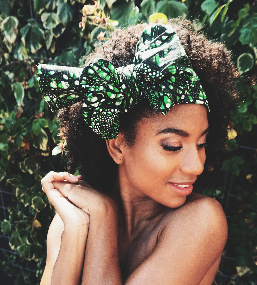 Headwrap Green Web
